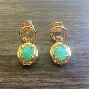 Beautiful Alexis Bittar Green Swinging Stone Earring 💚